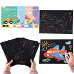 Набор радужных карточек для рисования и царапин 