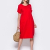 Красное льняное Платье 48-50. 900руб.