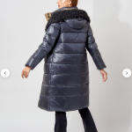 Пальто утепленное с капюшоном зима размер 50