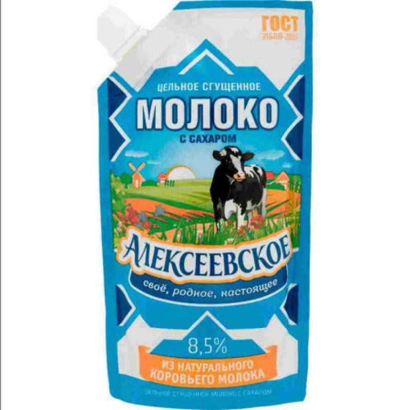 5.270. Молоко сгущенное Алексеевское 270 гр. Молоко Алексеевское цельное сгущенное с сах. 8,5% 270гр д/п с дозатором. Молоко Алексеевское 270 гр сгущенное 5%. Молоко сгущ Алексеевское 270г.