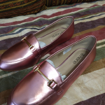 Розовые кожаные туфли по факту 38 размер Германия