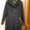 Черное женское пальто 48 р-р.