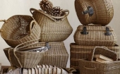 Плетеные изделия: корзины, сумки, жалюзи, шкатулки, абажуры, хлебницы, картины (выкуп 107)