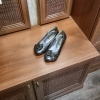 Туфли на низком каблучке, цвет чёрный, размер 36