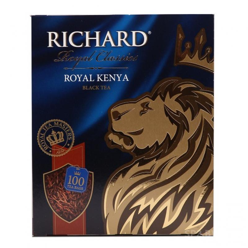 Чай richard 100 пакетиков. Richard Royal Kenya 100 пак.